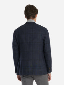 Blazer monopetto in lana Blu