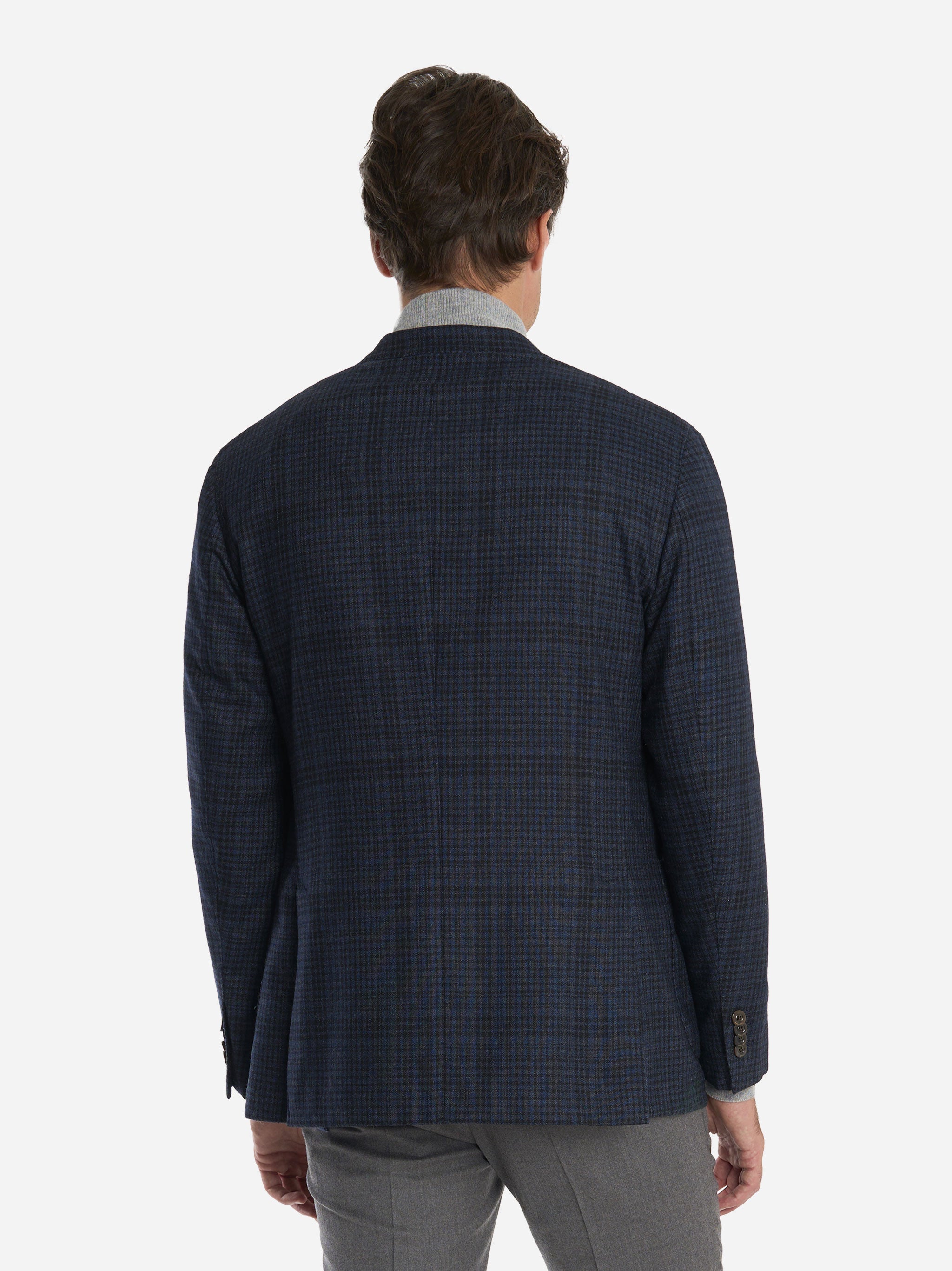 Blazer monopetto in lana Blu