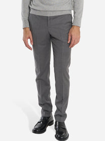 Pantalone Master slim fit in lana stretch Grigio