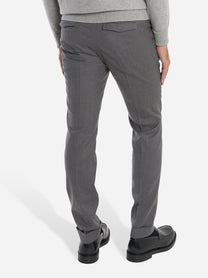 Pantalone Master slim fit in lana stretch Grigio