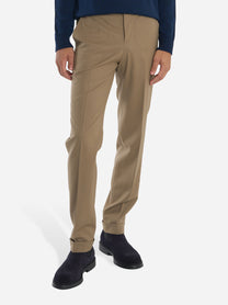 Pantalone Master slim fit in fresco lana stretch beige