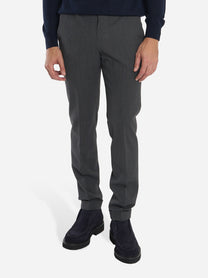Pantalone Master slim fit in fresco lana stretch Grigio