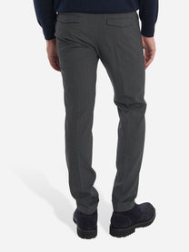 Pantalone Master slim fit in fresco lana stretch Grigio