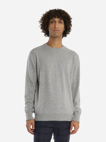 Maglia girocollo in cashmere grigia