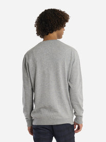 Maglia girocollo in cashmere grigia