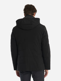 Giacca tecnica in nylon con imbottitura interna Nera