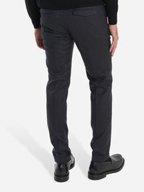 Pantalone Master slim fit in lana stretch Grigio