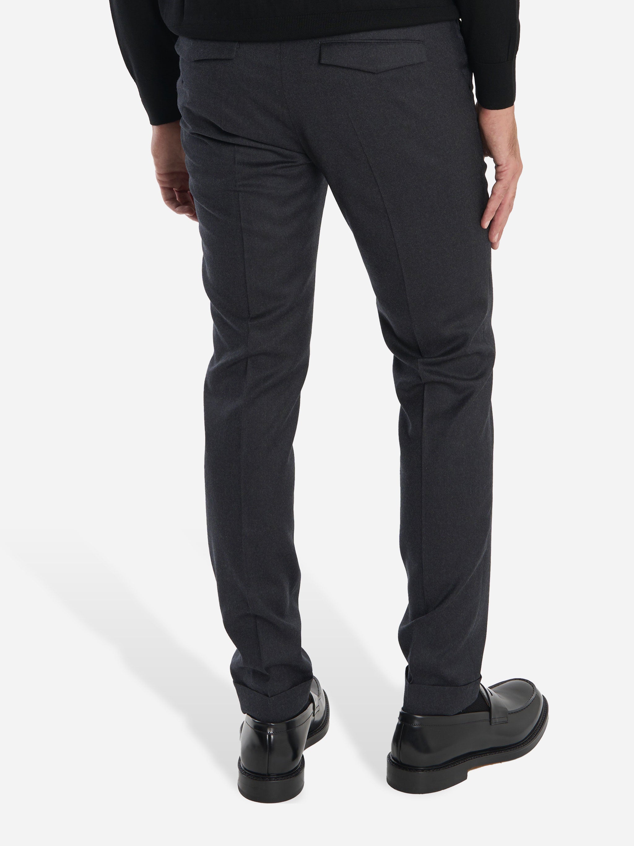 Pantalone Master slim fit in lana stretch Grigio