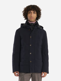 Giacca tecnica in nylon con imbottitura interna Blu