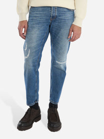 Jeans Carrot Fit Rebel con effetti used