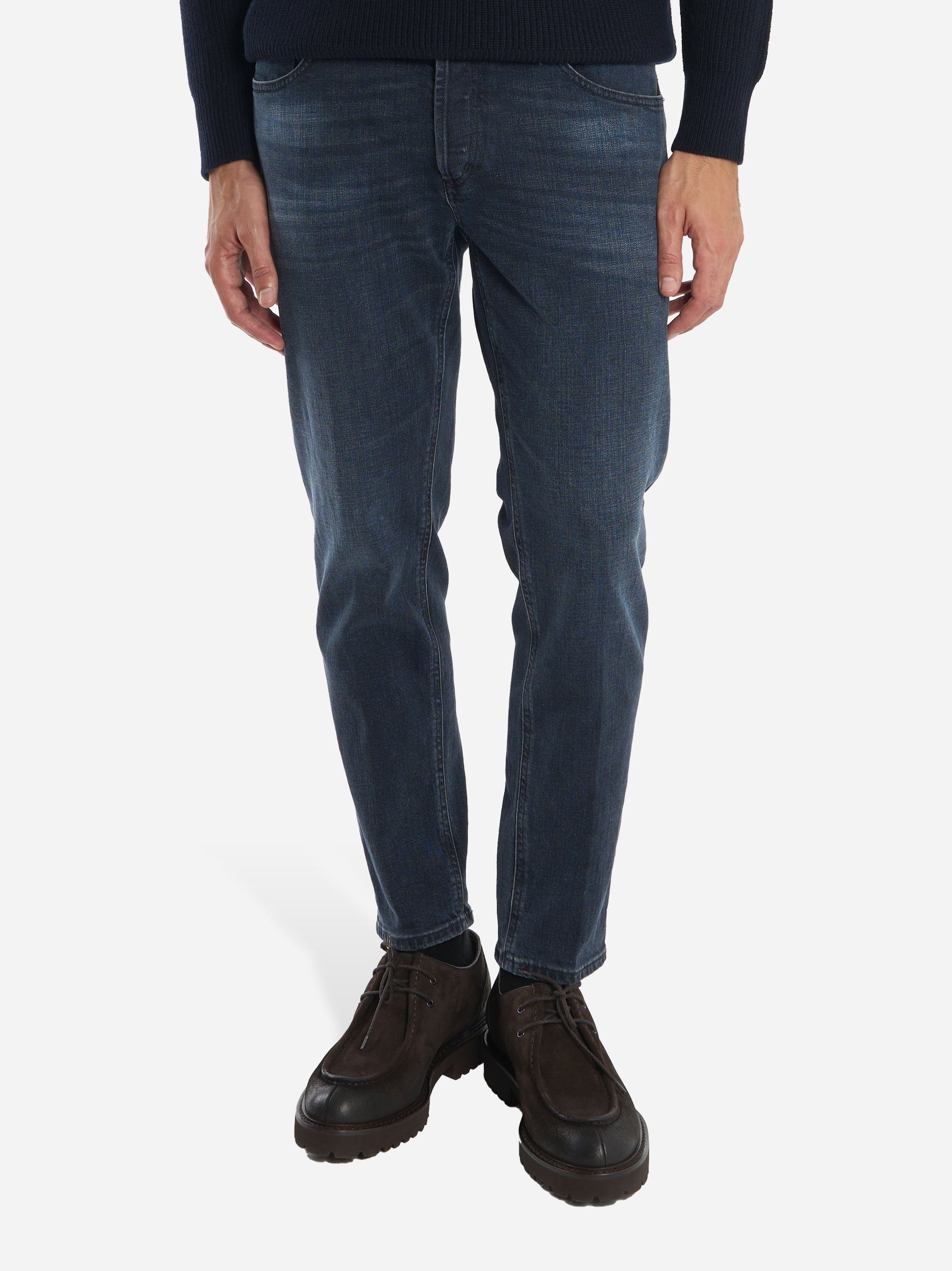 Jeans carrot fit Brighton in denim stretch blu black