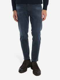 Jeans carrot fit Brighton in denim stretch blu black