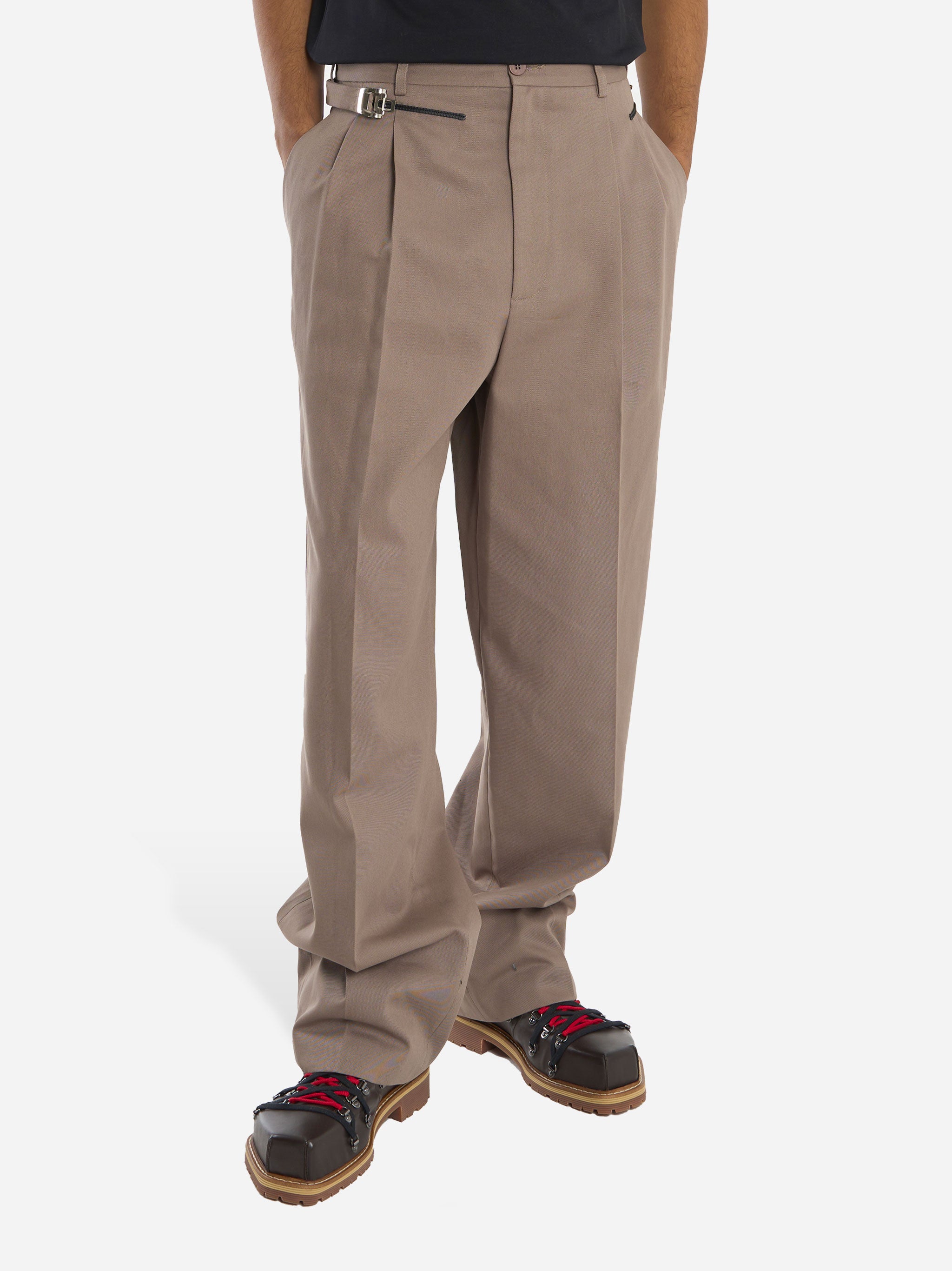 Pantalone Regolatore con doppia pince Beige