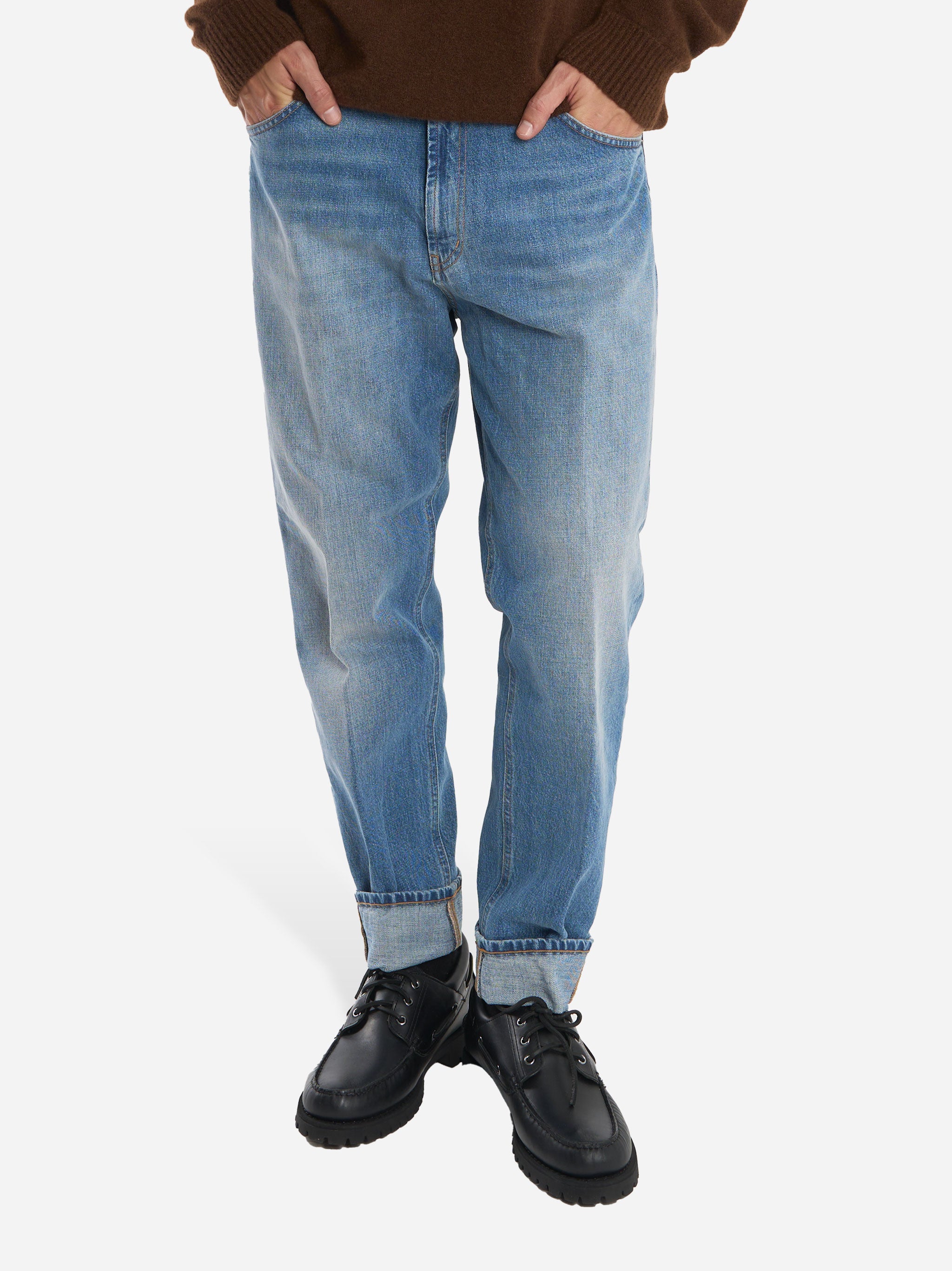 Jeans Paco loose in denim fisso Blu
