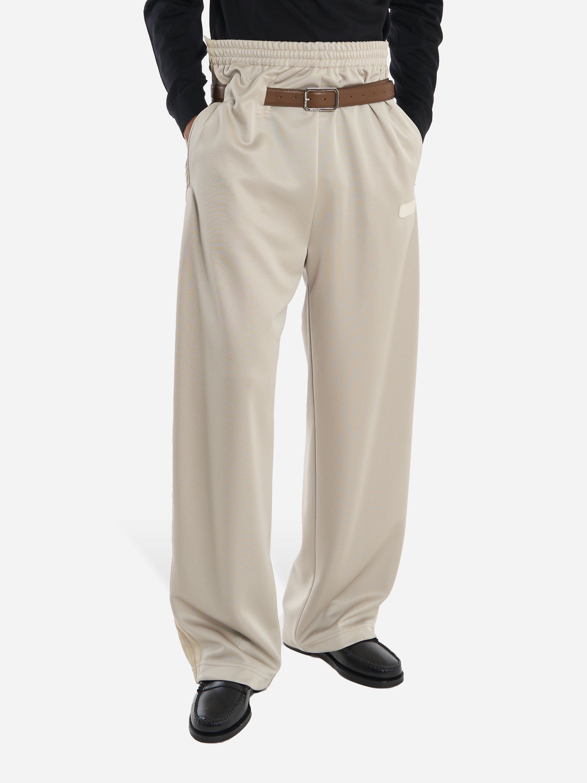 Pantalone Provincia in triacetato Beige