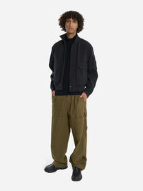 Giacca con zip e bottoni in CP Shell Nera