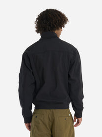 Giacca con zip e bottoni in CP Shell Nera