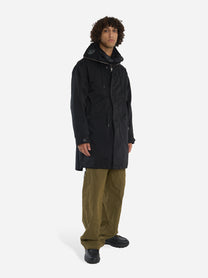 Parka in micro kei nero