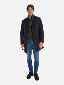 Cappotto tecnico con pettorina staccabile Blu