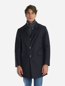 Cappotto tecnico con pettorina staccabile Blu