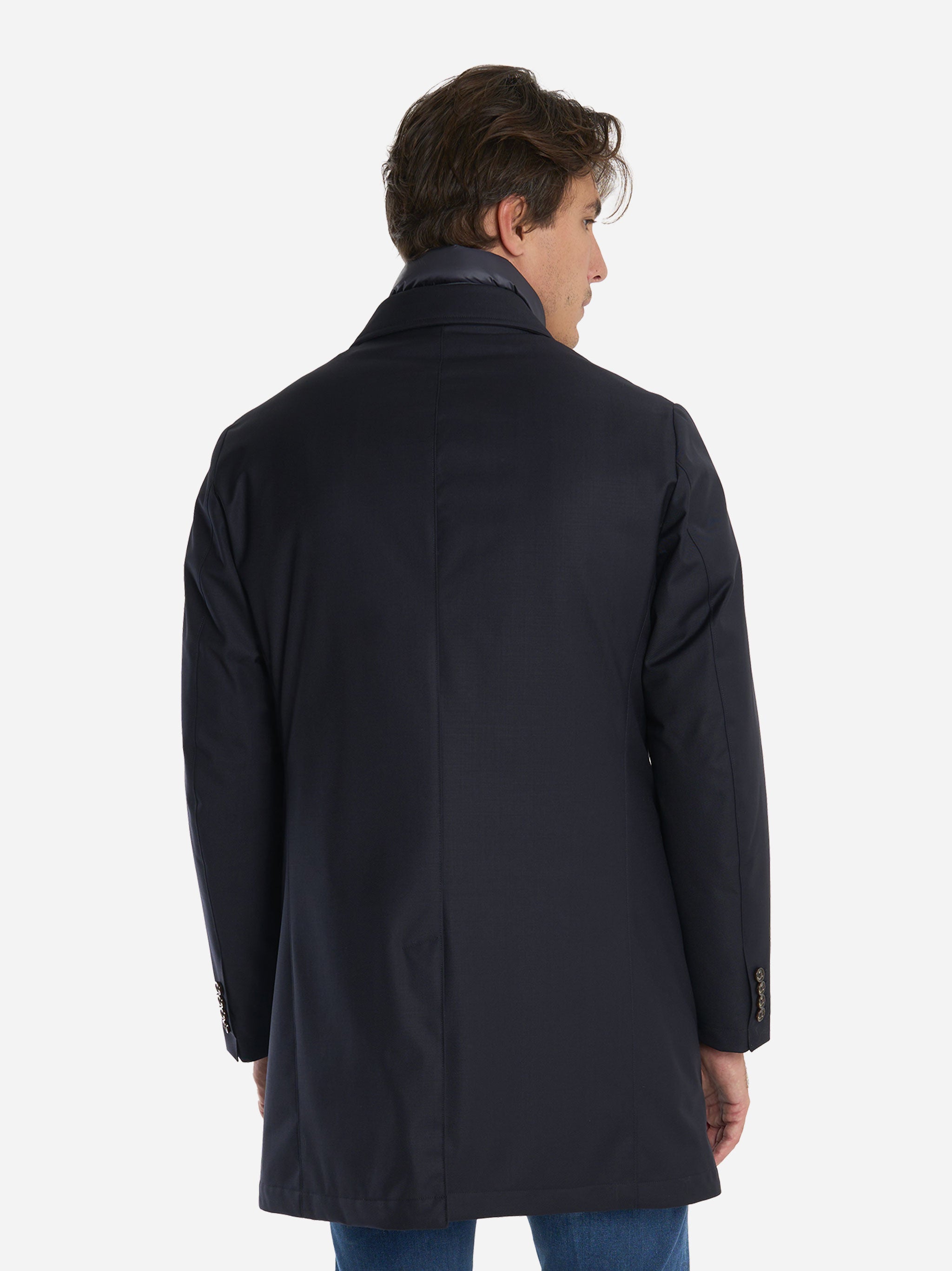 Cappotto tecnico con pettorina staccabile Blu