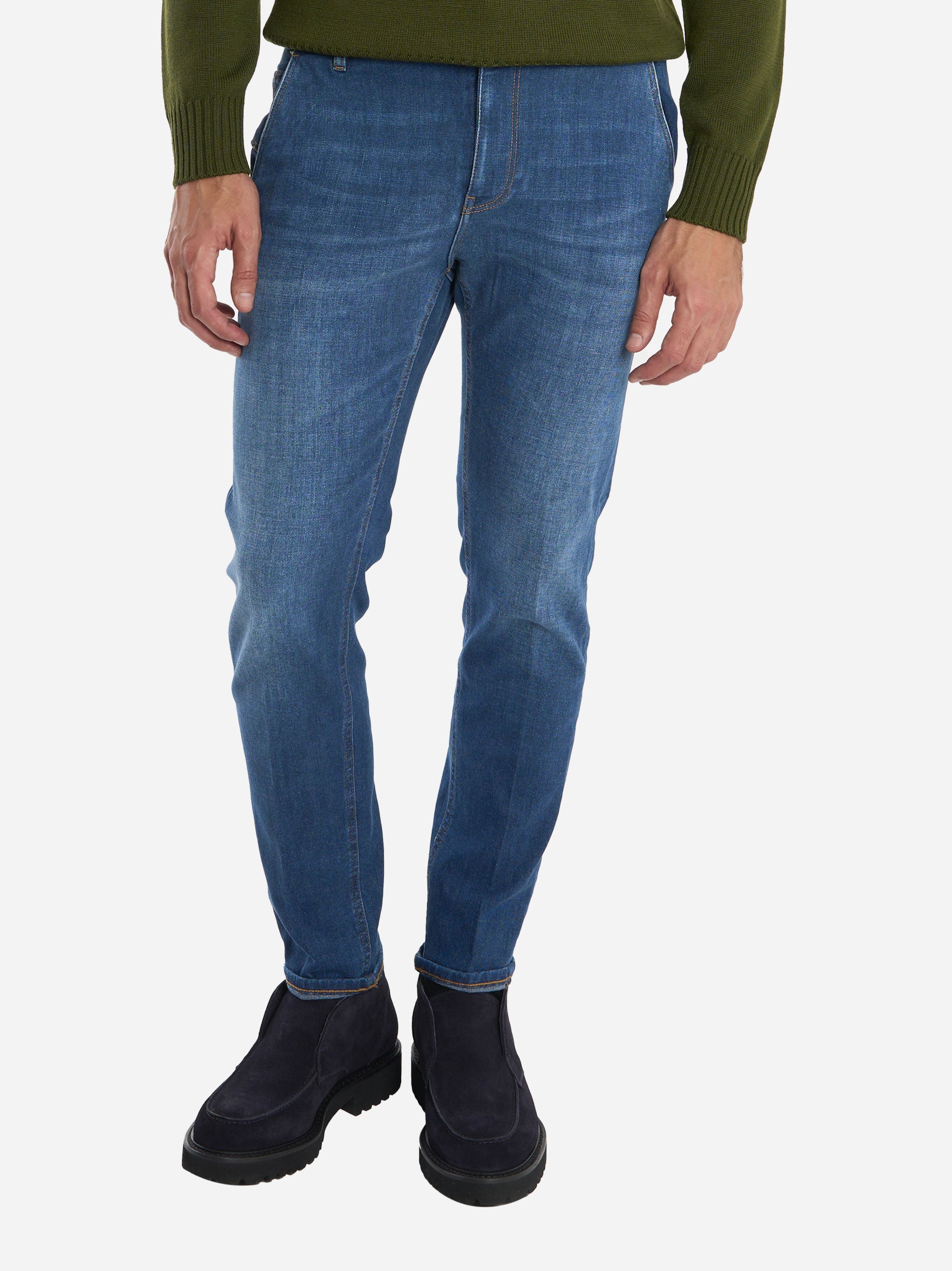 Jeans Indie slim fit in denim stretch Blu