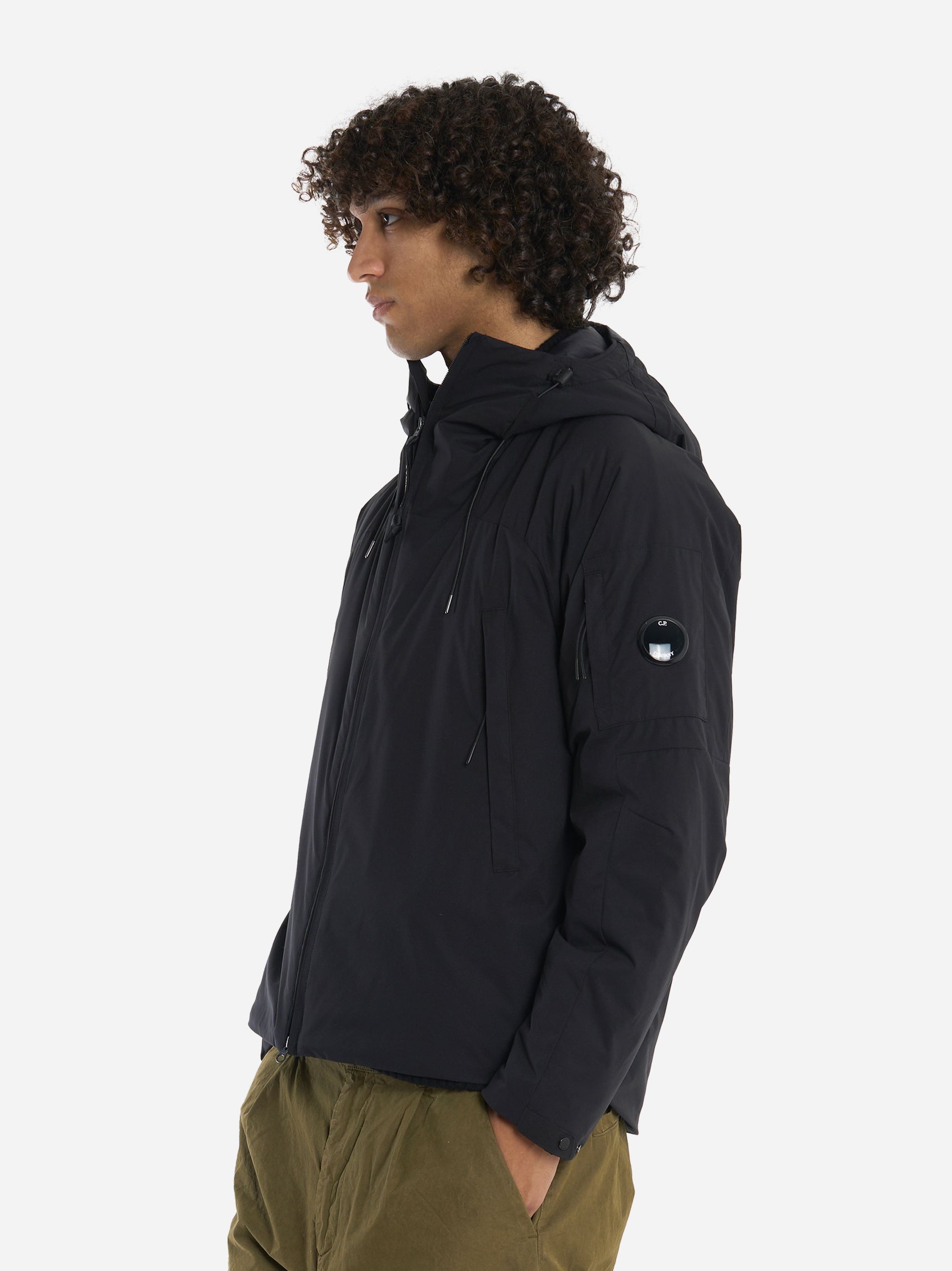 Giacca con cappuccio in Pro-Tek Nera