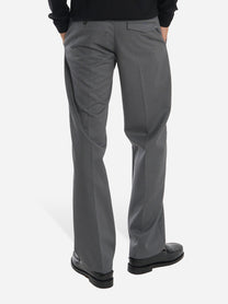 Pantalone Michael regular fit in tela di lana Grigio