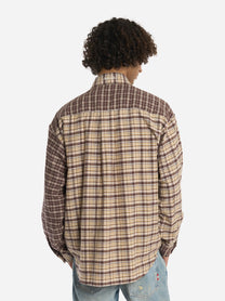 Camicia loose fit patchwork