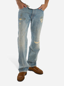 Jeans loose fit James con dettagli used