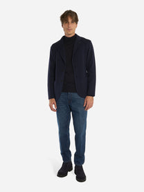 Blazer in maglia blu
