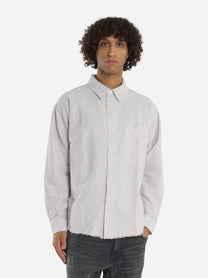 Camicia loose fit in oxford Bianco