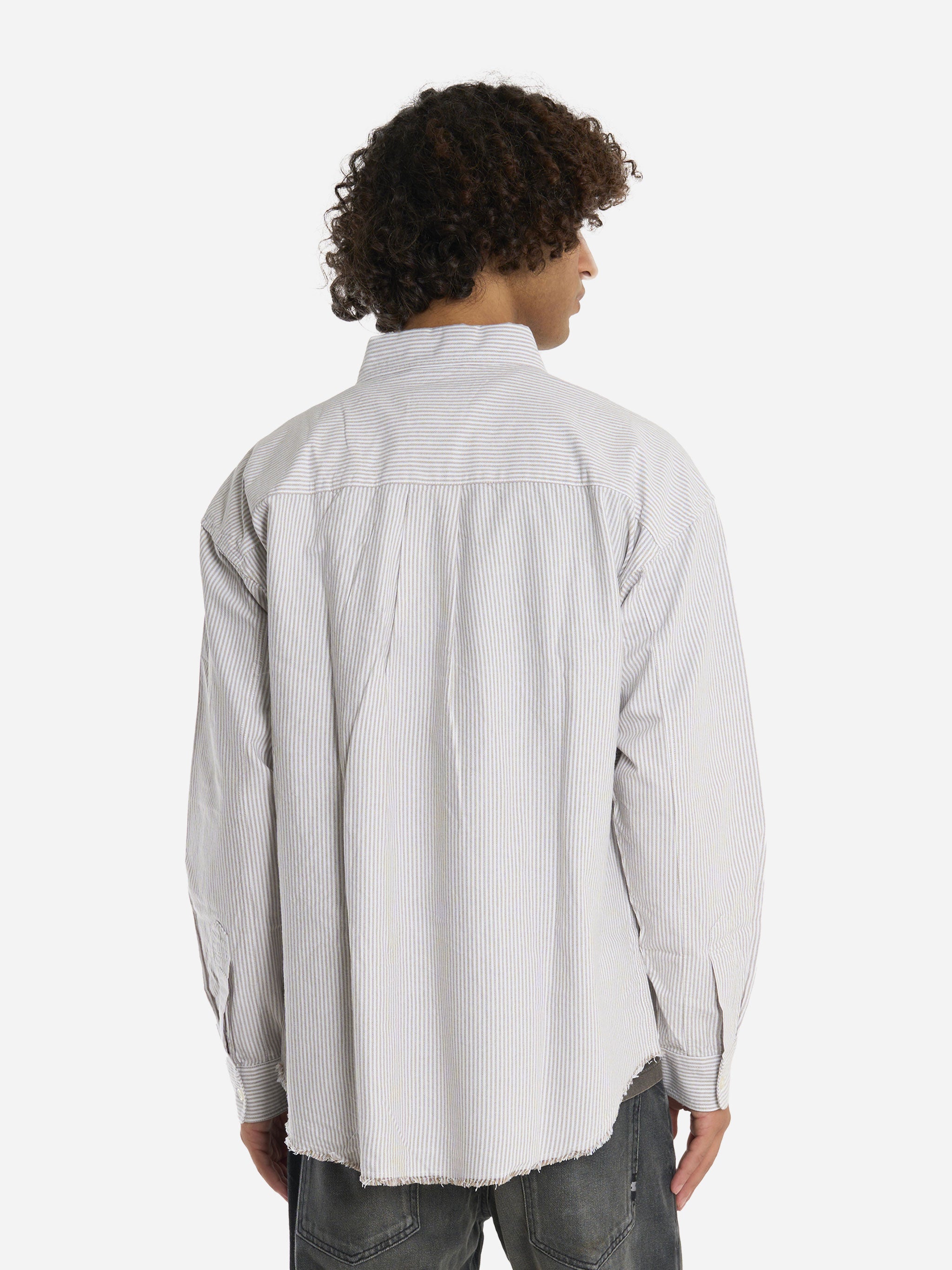 Camicia loose fit in oxford Bianco