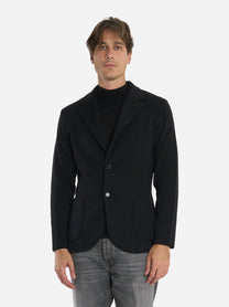 Blazer in maglia nero