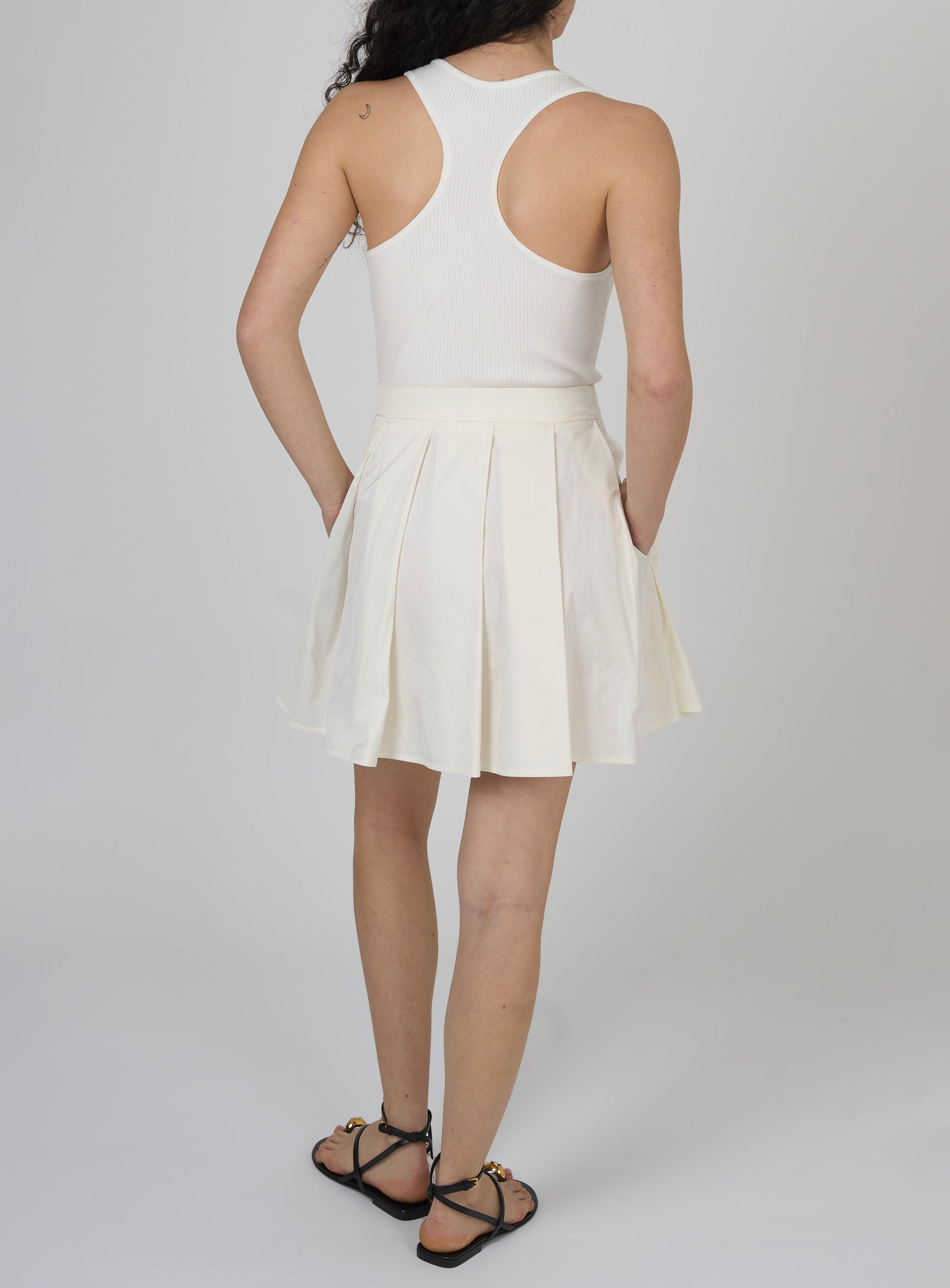 Abito in maglia Bianco