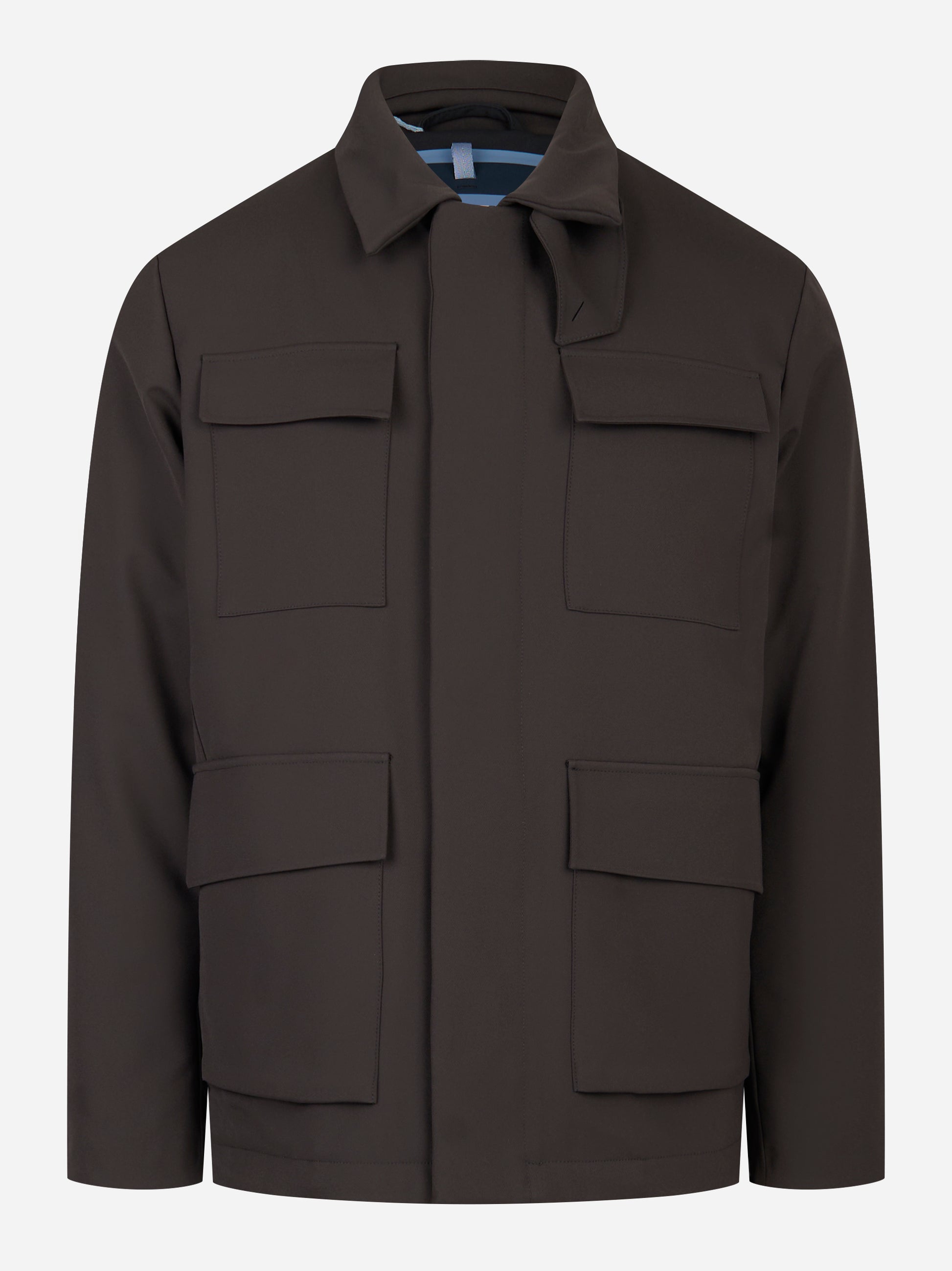 Field Jacket in nylon con interno in primeloft Marrone