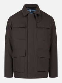 Field Jacket in nylon con interno in primeloft Marrone