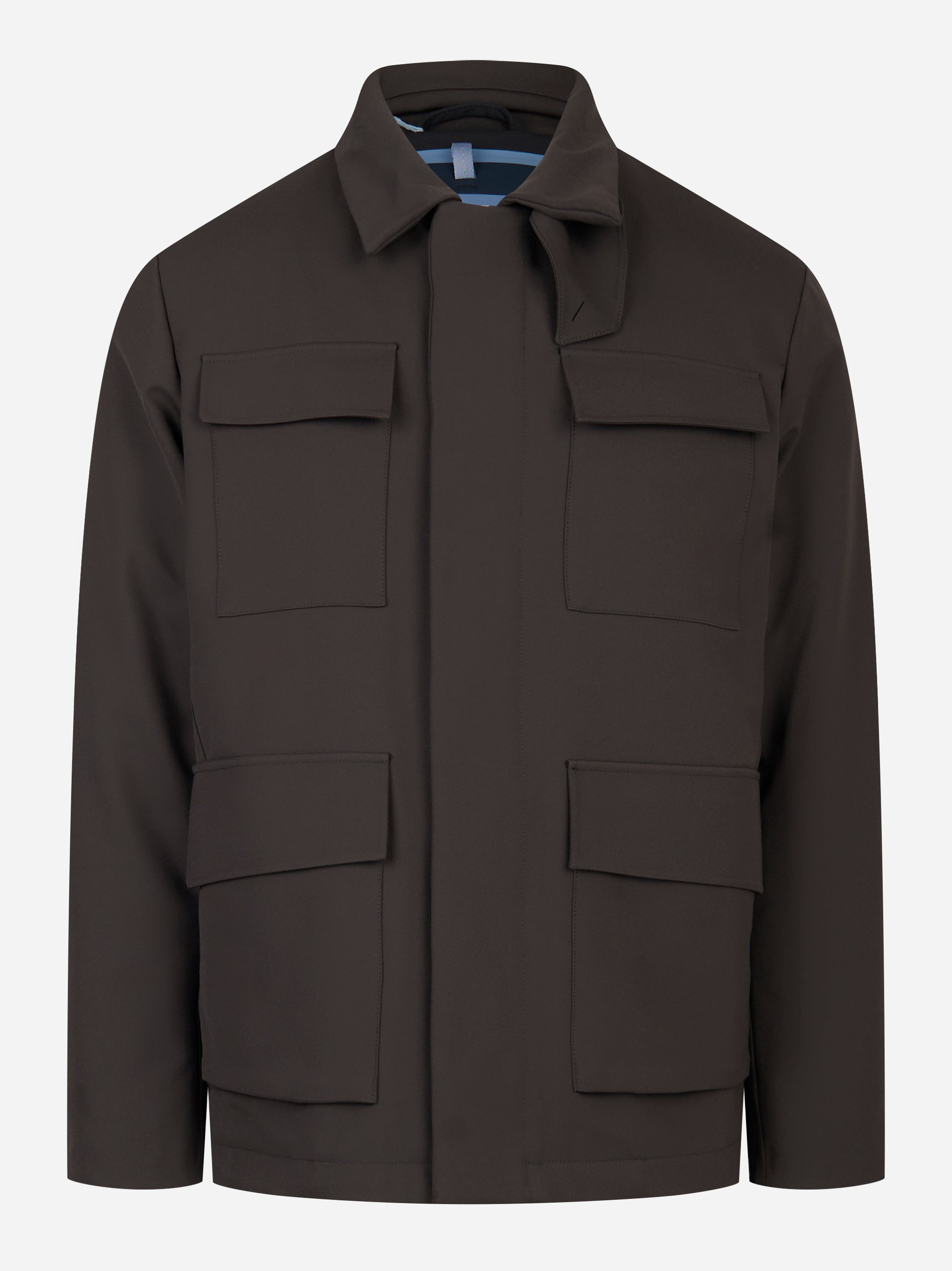 Field Jacket in nylon con interno in primeloft Marrone