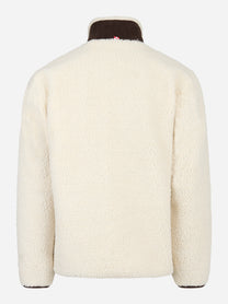 Giacca in pile sherpa Keystone bianca