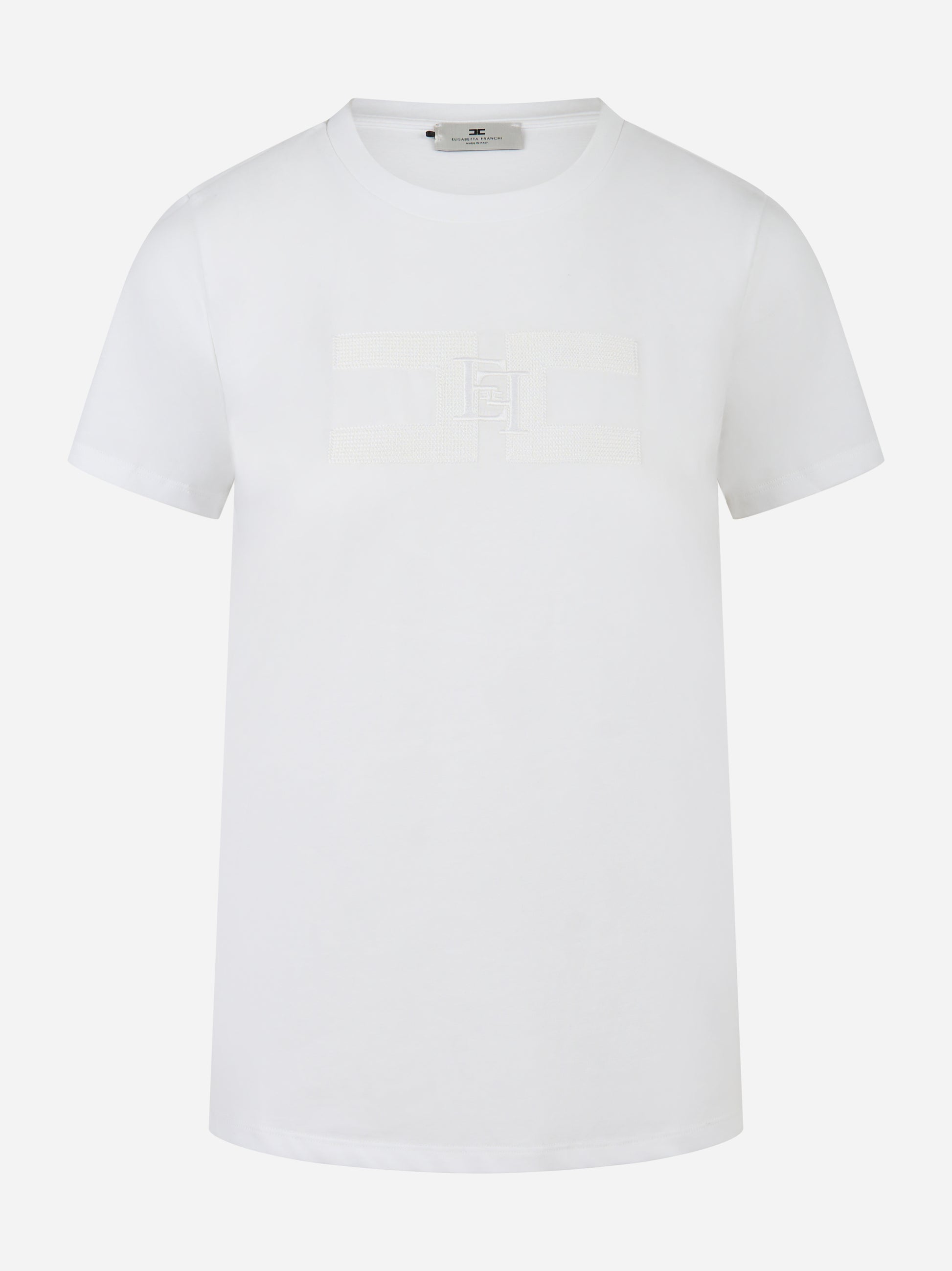 Elisabetta Franchi Maglia a costine con dettagli a jour MA00756E2270