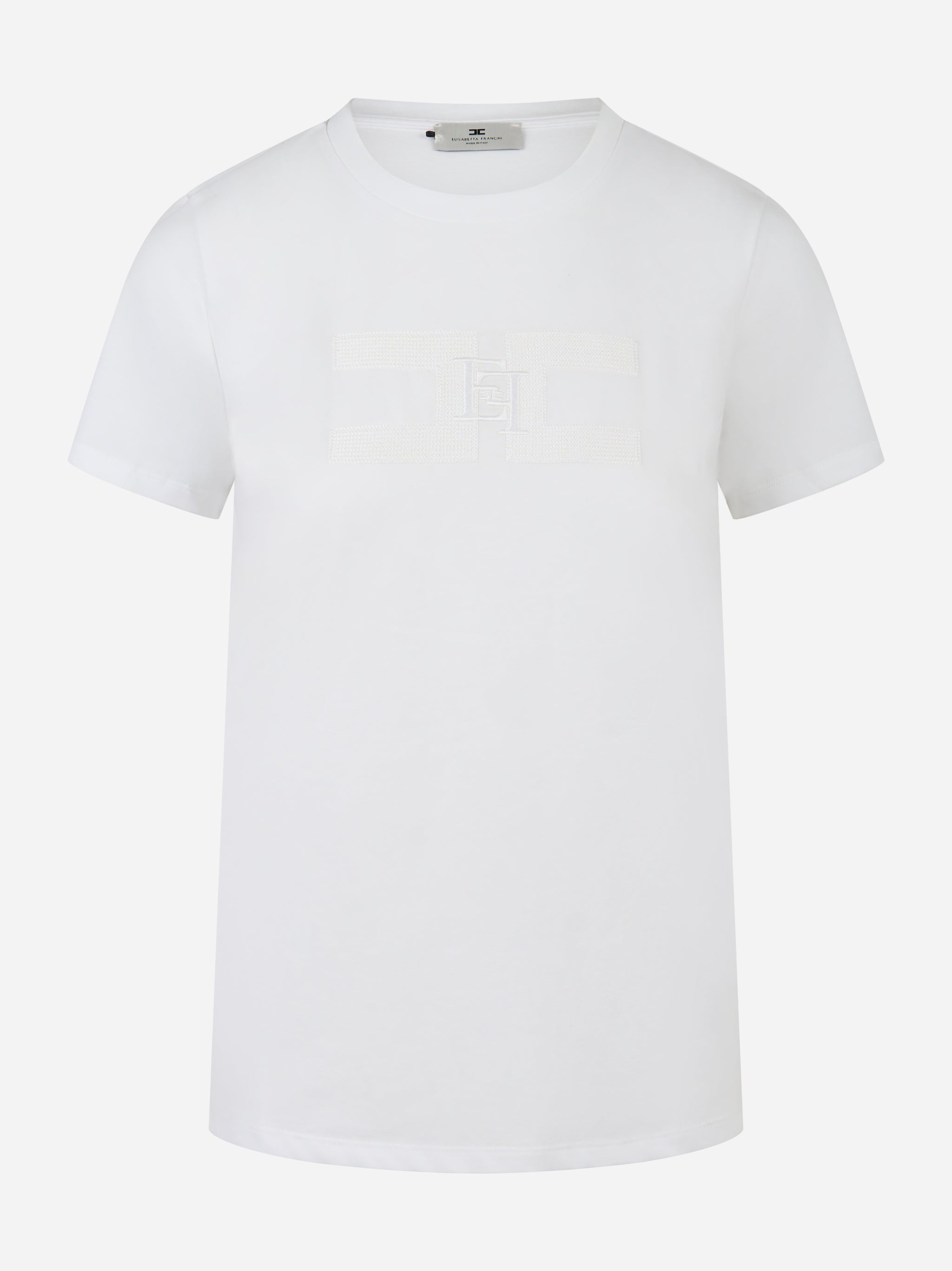Elisabetta Franchi Maglia a costine con dettagli a jour MA00756E2270