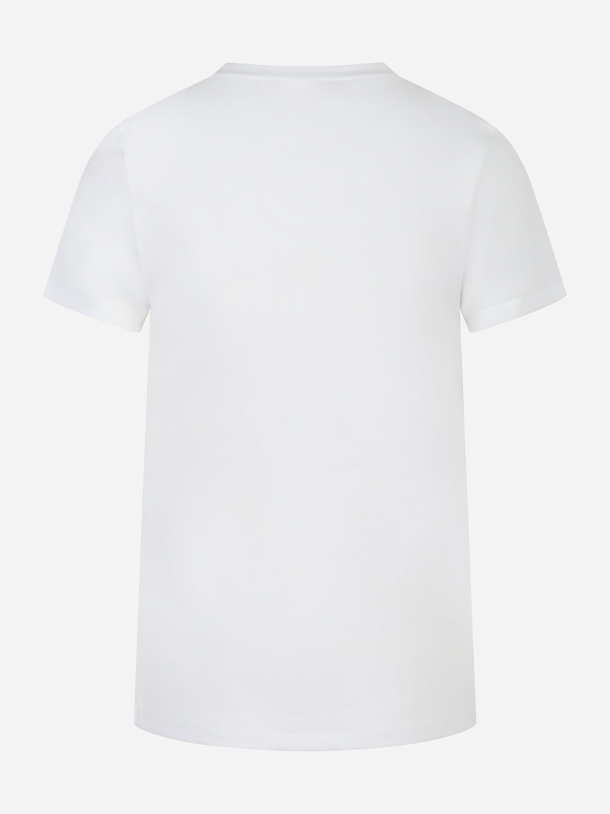 White cotton jersey T-shirt