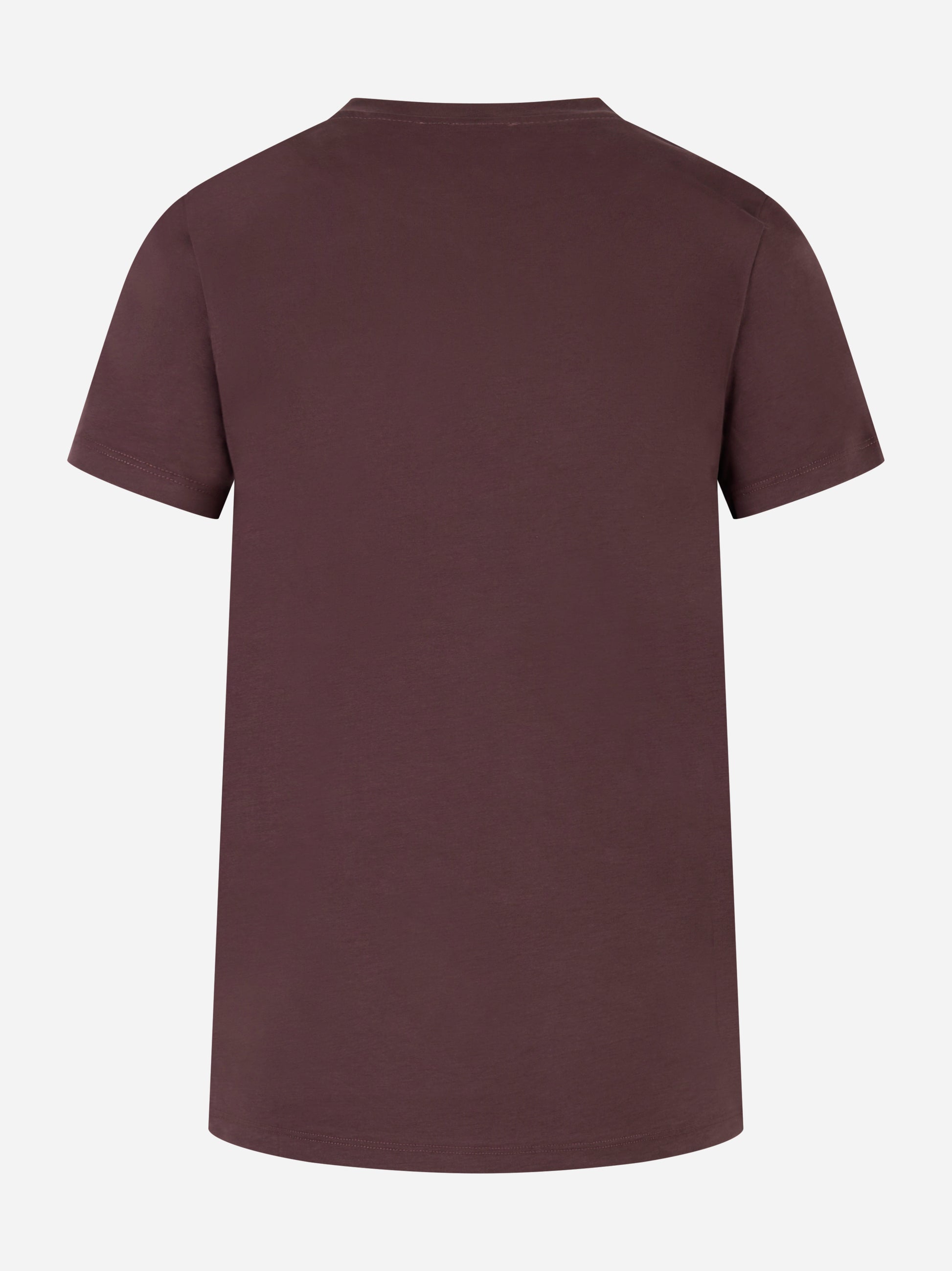 Bordeaux cotton jersey T-shirt
