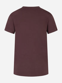 Bordeaux cotton jersey T-shirt
