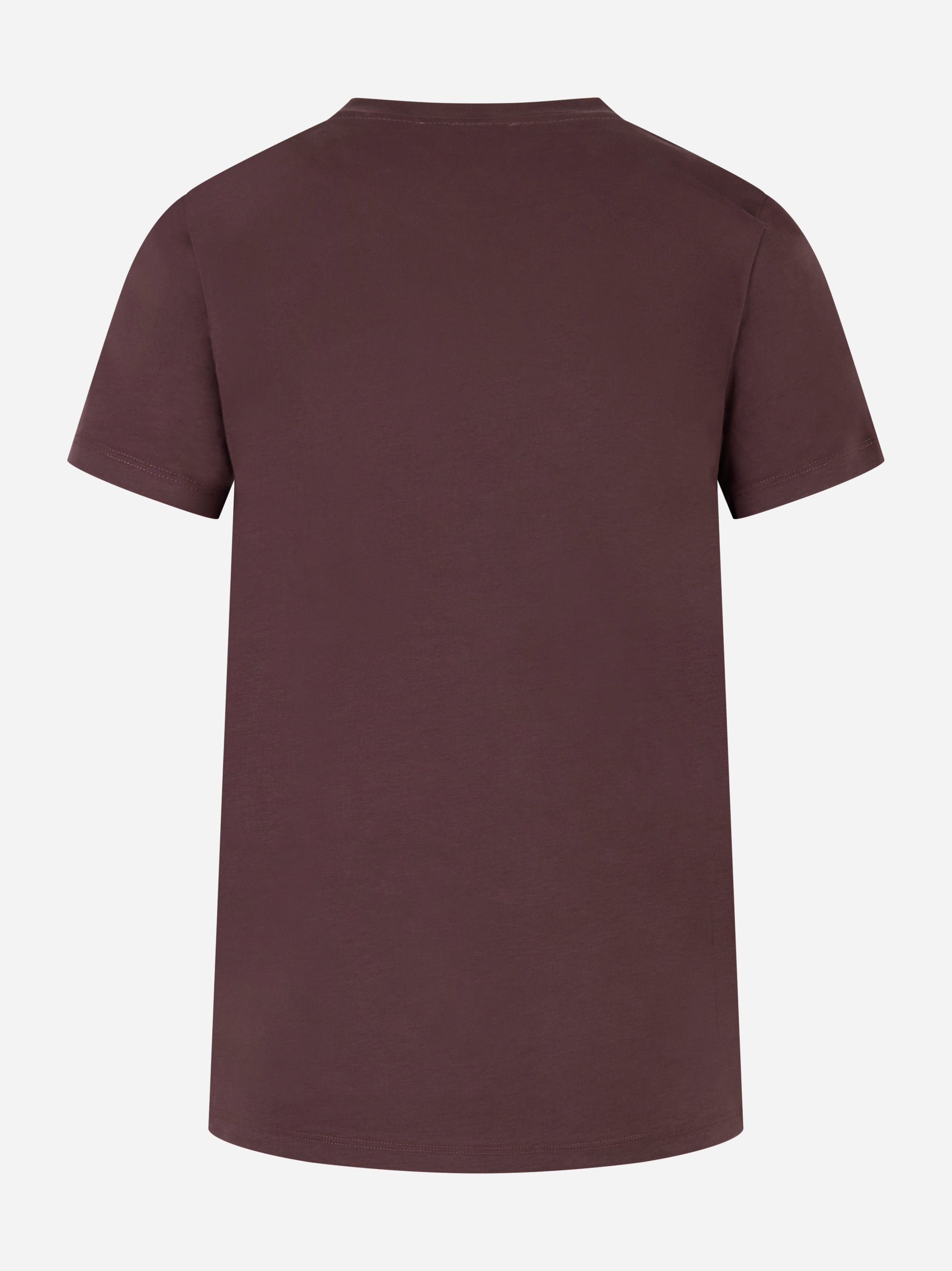 Bordeaux cotton jersey T-shirt