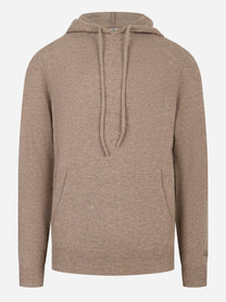 Maglia con cappuccio Mahony in lambswool Beige
