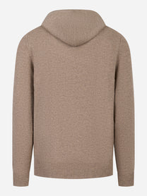 Maglia con cappuccio Mahony in lambswool Beige
