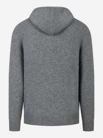Maglia con cappuccio Mahony in lambswool Grigia