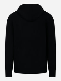 Maglia con cappuccio Mahony in lambswool Nera