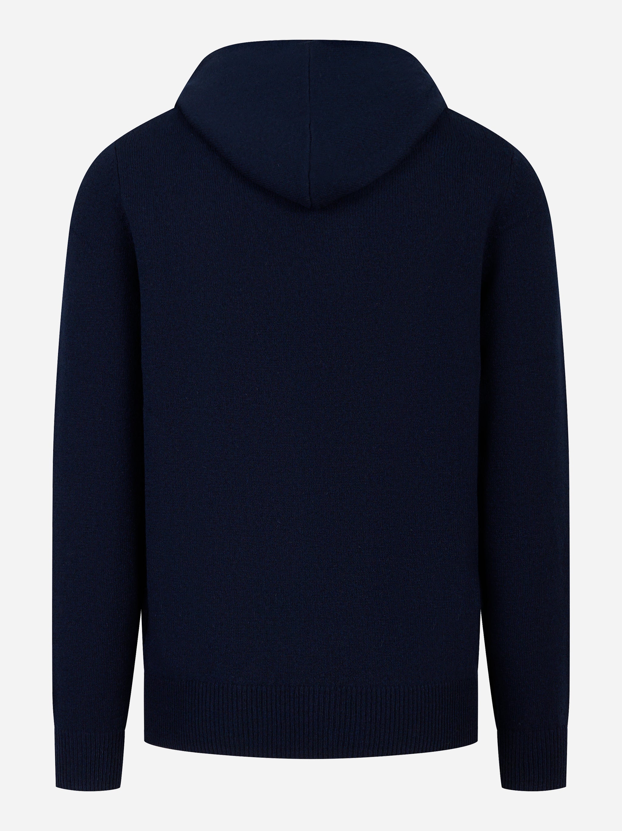Maglia con cappuccio Mahony in lambswool Blu